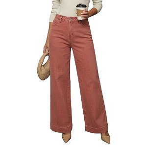 Dokotoo Womens Casual High Waisted Jeans Stretch