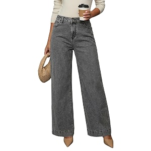 Dokotoo Womens Casual High Waisted Jeans Stretch