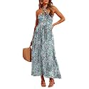 Dokotoo Women39s Summer Dresses Halter Neck Sleeveless