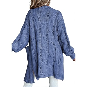 Dokotoo Women Long Cardigan Open Front Knit