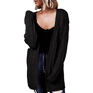Dokotoo Women Long Cardigan Open Front Knit