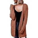 Dokotoo Women Long Cardigan Open Front Knit