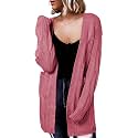 Dokotoo Women Long Cardigan Open Front Knit