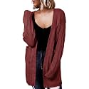 Dokotoo Women Long Cardigan Open Front Knit