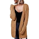 Dokotoo Women Long Cardigan Open Front Knit