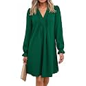 Dokotoo Womens Casual Dress A-Line Ruffle Sleeve
