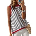 Dokotoo Womens Summer Tops 2026 Casual Striped