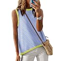 Dokotoo Womens Summer Tops 2026 Casual Striped