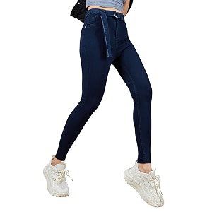 Dolce Crudo Distressed High Rise Skinny Jeans