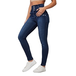 Dolce Crudo Distressed High Rise Skinny Jeans