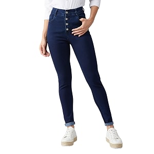 Dolce Crudo Distressed High Rise Skinny Jeans