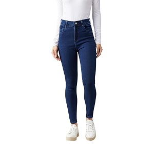 Dolce Crudo Distressed High Rise Skinny Jeans