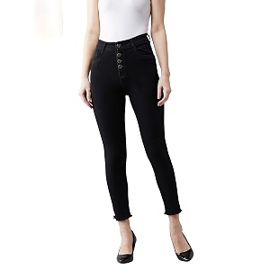 Dolce Crudo Distressed High Rise Skinny Jeans