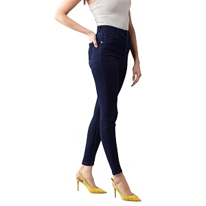 Dolce Crudo Distressed High Rise Skinny Jeans