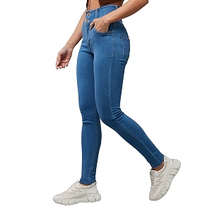 Dolce Crudo Distressed High Rise Skinny Jeans