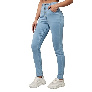 Dolce Crudo Distressed High Rise Skinny Jeans