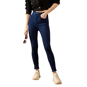 Dolce Crudo Distressed High Rise Skinny Jeans