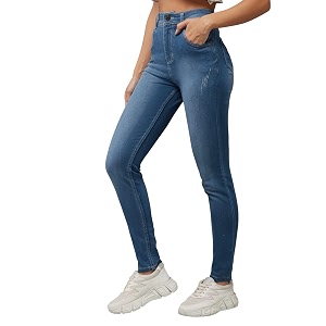 Dolce Crudo Distressed High Rise Skinny Jeans