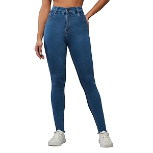 Dolce Crudo Distressed High Rise Skinny Jeans