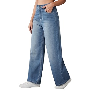 Dolce Crudo High Rise Wide Leg Jeans