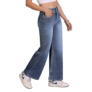 Dolce Crudo High Rise Wide Leg Jeans