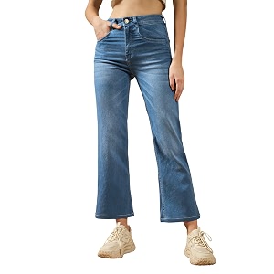 Dolce Crudo High Rise Wide Leg Jeans