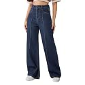 Dolce Crudo High Rise Wide Leg Jeans