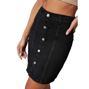 dolce crudo women39s flared high-rise stretchable denim maxi skirt