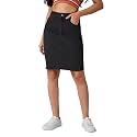 Dolce Crudo Women's Flared High-Rise Stretchable Denim Maxi Skirt