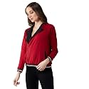Dolce Crudo Women39s Maroon Round Neck Full