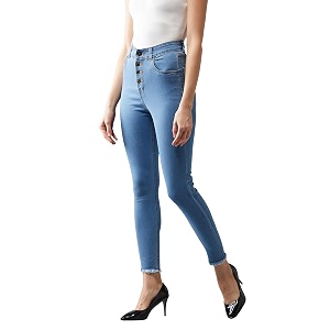 Dolce Crudo Womens Skinny Fit High Rise