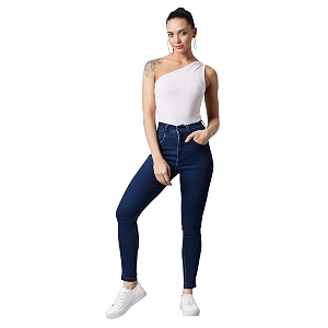Dolce Crudo Womens Skinny Fit High Rise