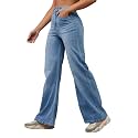 Dolce Crudo Women39s Wide-Leg High-Rise Stretchable Shaping
