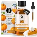 Dolce Flav Natural Pumpkin Spice Extract – 2 Ounce Oil-Soluble Kosher, Sugar-Free, Concentrated Warm Pumpkin Spice Flavoring for Baking, Smoothies &amp; Desserts, Includes Measured Dropper