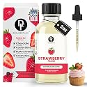 Dolce Flav Strawberry Extract – 2 Ounce Oil-Soluble Kosher, Sugar-Free, Concentrated Berry Flavor for Candy, Chocolates &amp; Desserts, Includes Measured Dropper