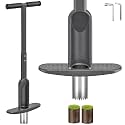 Dolibest Bulb Planter Tool w/Soft Rubber Grip, Grass Plugger Tool w/Stainless Steel Sharp Serrations, pre-Assembled Sod Plugger w/Centre Auto Dump Design for Lawn Planting Bulbs and Grass Repair