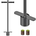 Dolibest Sod Plugger Tool, Grass Plugger Tool with Dual Pedals, Bulb Planter W/Sharp Serrations and Non-Slip Soft Grip Handle, for Lawn Planting Bulbs and Grass Repair (No Assembly)