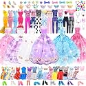 Doll Clothes and Accessories Including Fashion Dresses and Doll Shoes for 11.5 Inch Dolls