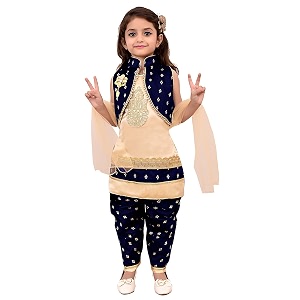 Beautiful Patiala Set With Dupatta For Girls