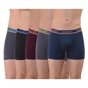 Dollar Bigboss Mens Solid Cotton Trunk Colour