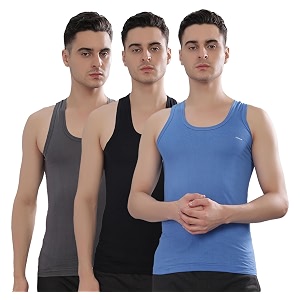 Dollar Bigboss Mens Solid Regular Fit Vest