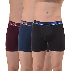 Dollar Bigboss Mens Solid Cotton Trunk Colour