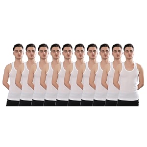 Dollar Bigboss Mens Solid Regular Fit Vest