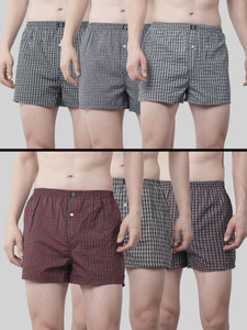 dollar checkered men boxer