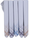 Dollar Cotton Handkerchiefs Hanky for Men Strip [White] Handkerchief