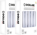 Dollar Cotton Handkerchiefs Hanky for Men [White] Handkerchief
