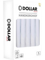 Dollar Cotton Handkerchiefs for Men [White] Handkerchief