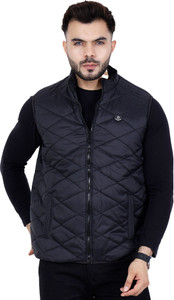 Dollar Half Sleeve Sleeveless Solid Men Jacket