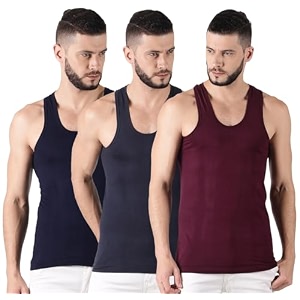 dollar lehar men combed cotton round neck vest -colour may vary