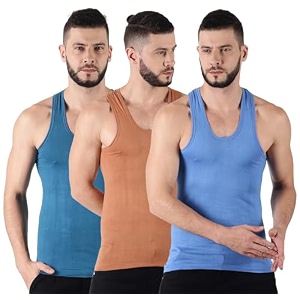 dollar lehar men combed cotton round neck vest -colour may vary